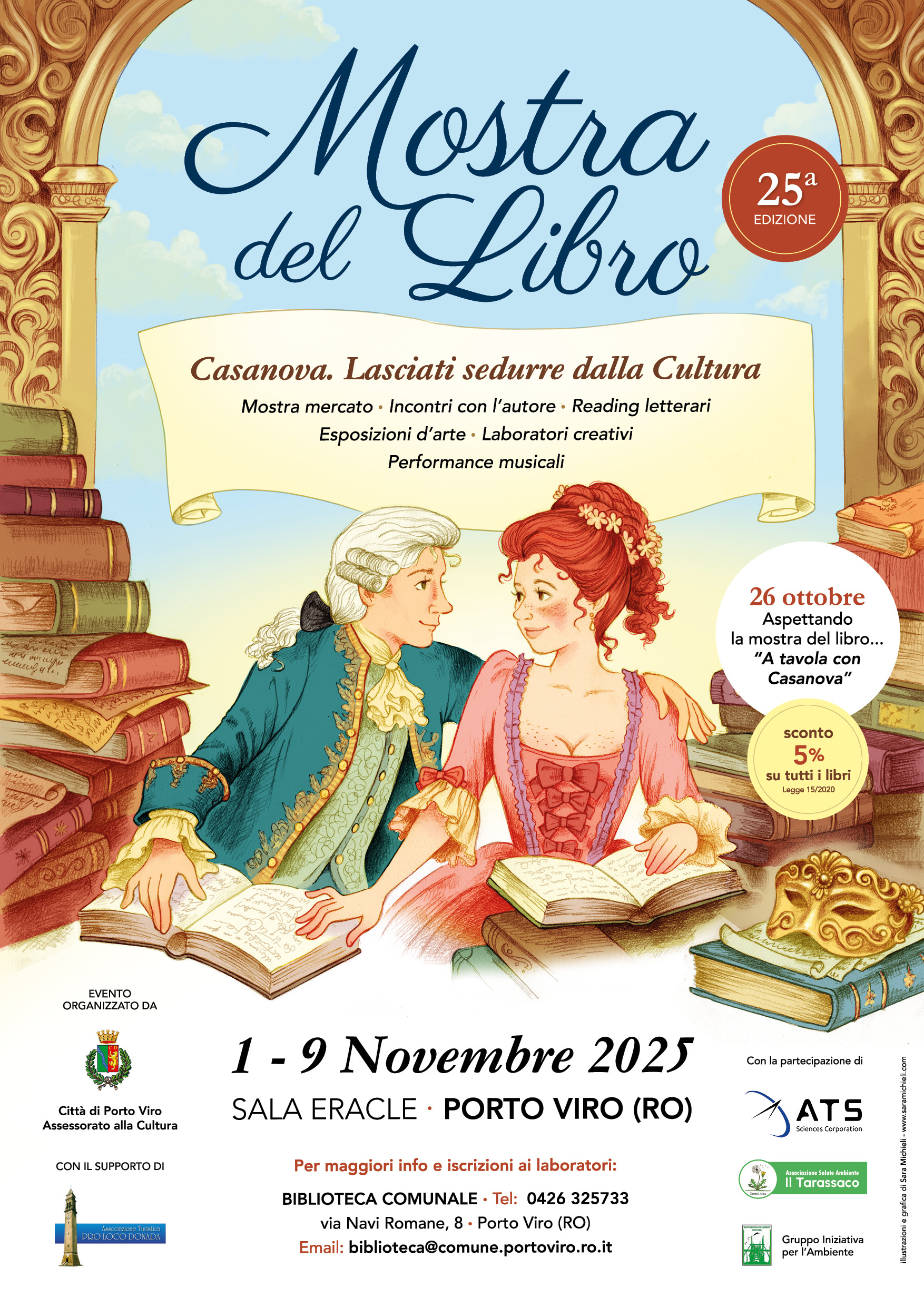 Mostra del Libro a Porto Viro, 1-9 Nov 2025: cultura, incontri, laboratori, musica ed esposizioni. Scopri di più!